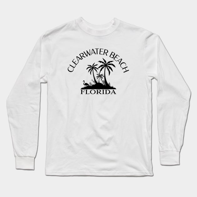 Clearwater Beach, Florida T-shirt Long Sleeve T-Shirt by Mountain Morning Graphics